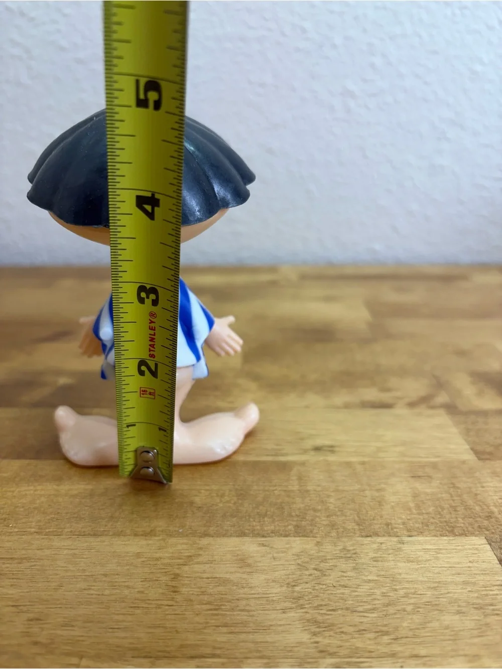 Vintage 70s Hong Kong Plastic Novelty Big Nose Mooning Boy Figure Bare Butt Gag